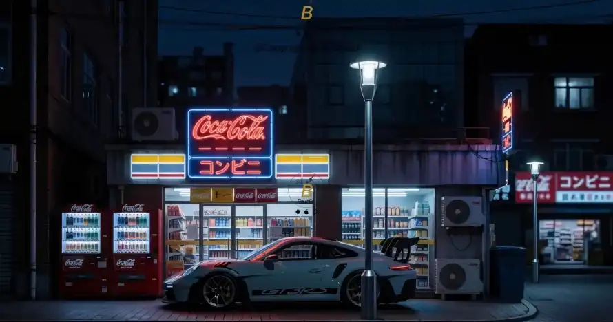 2k商店壁纸-夜晚 - 夜景-汽车「哲风壁纸」