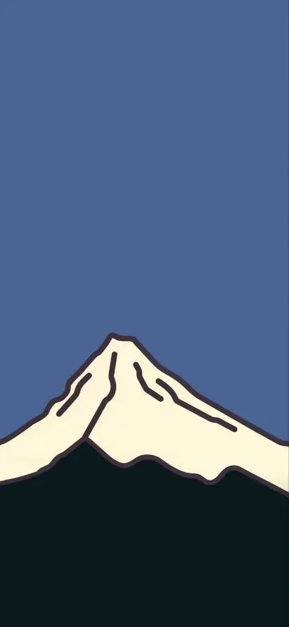 4k天空壁纸 - 山峰 - 手绘 - 插画「哲风壁纸」