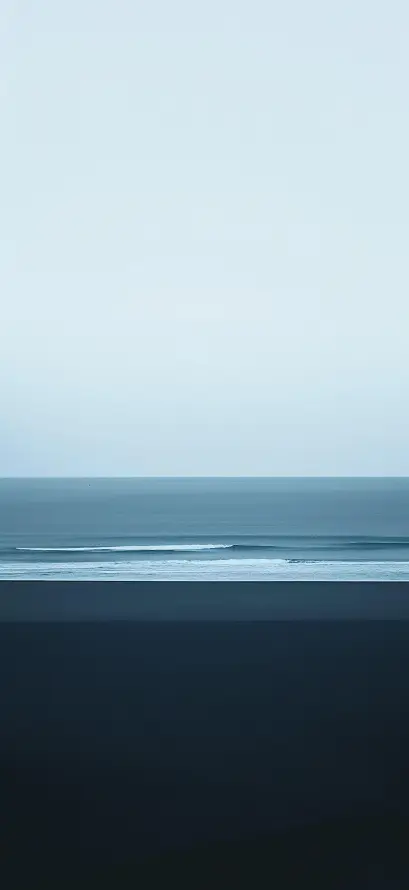 4k大海壁纸 - 天空 - 插画 - 极简「哲风壁纸」