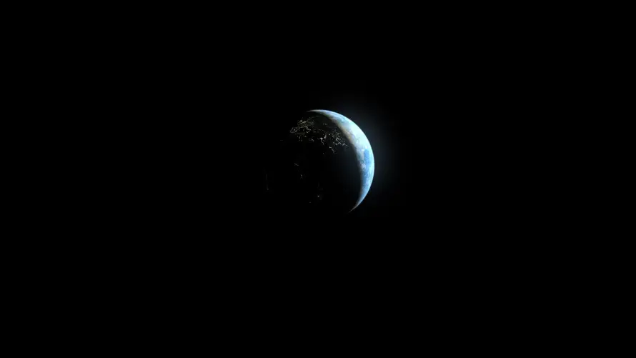 8k光晕壁纸-地球 - 天体-太空「哲风壁纸」