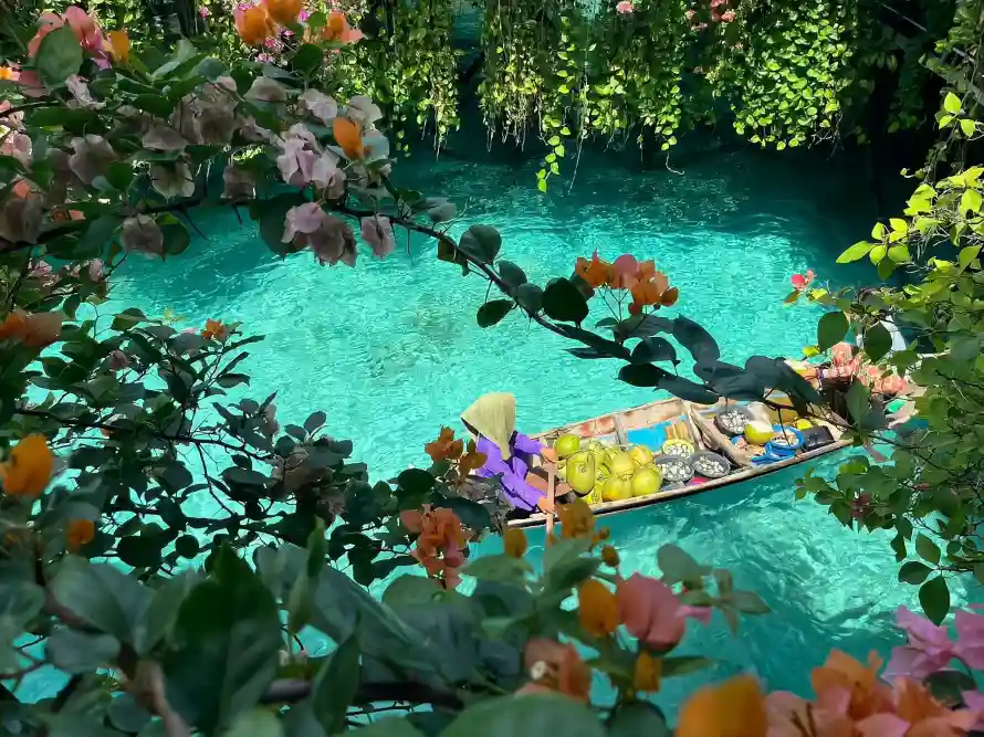 2k小船壁纸-植被 - 水果-水面「哲风壁纸」
