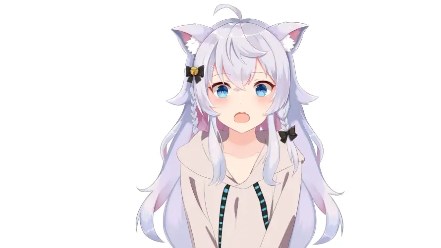 2k兽耳壁纸-呆毛 - 少女-猫娘「哲风壁纸」