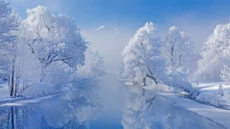 2k倒影壁纸-雪 - 冬季-冰面「哲风壁纸」