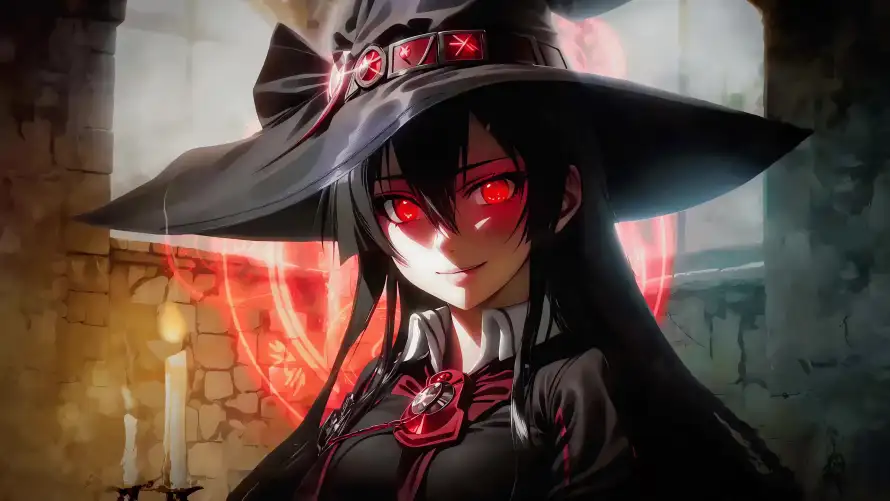 4k少女壁纸-石墙 - 蜡烛-魔法「哲风壁纸」