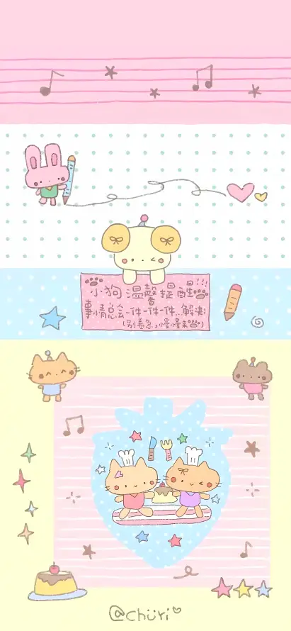 4kQ版壁纸 - 卡通 - 可爱 - 小猫「哲风壁纸」