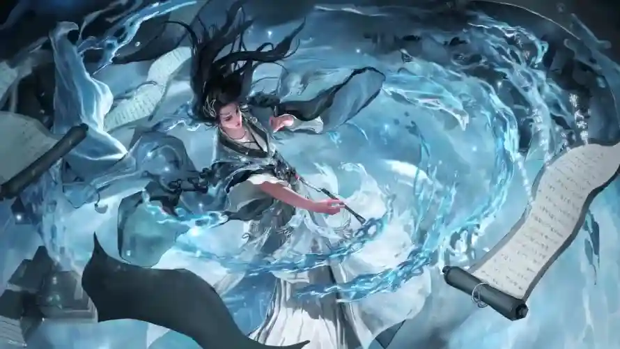 2k卷轴壁纸-古装 - 古风-施法「哲风壁纸」
