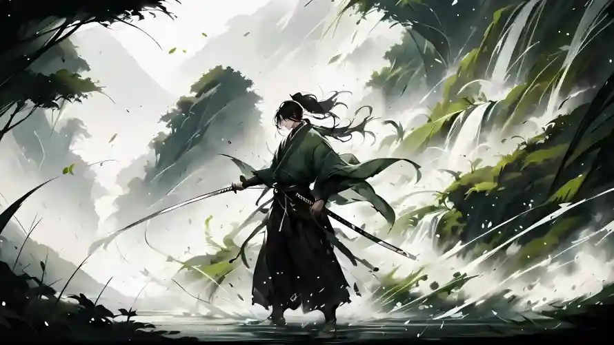 2k云雾壁纸-佩剑 - 侠客-古风「哲风壁纸」