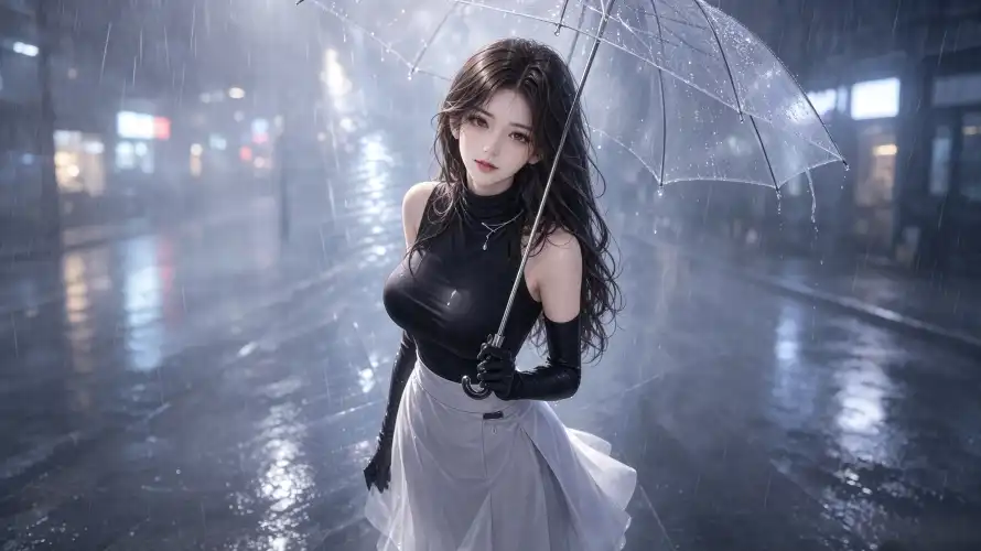 3k冷调壁纸-卷发 - 好看-少女「哲风壁纸」