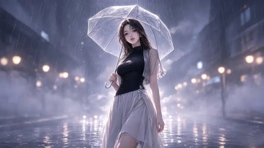 3k卷发壁纸-好看 - 清冷-积水「哲风壁纸」