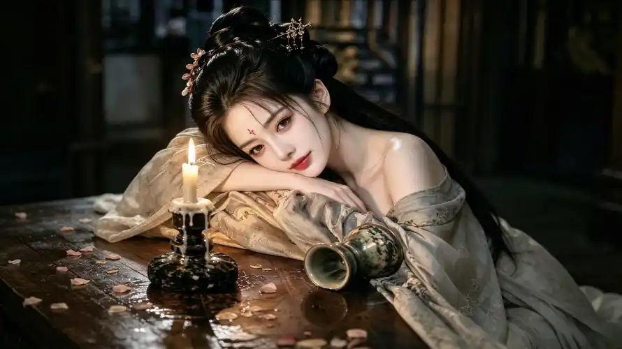 3k发髻壁纸-好看 - 暖光-木桌「哲风壁纸」