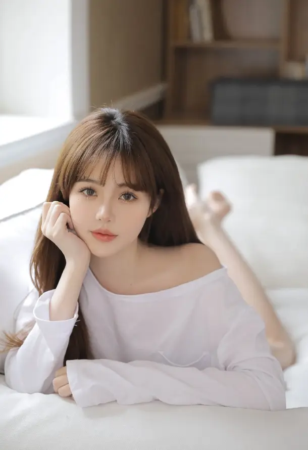 4k卧室壁纸 - 少女 - 居家 - 清纯「哲风壁纸」