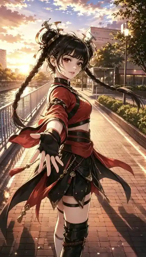 4k伸手壁纸 - 国风 - 天籁 - 少女「哲风壁纸」