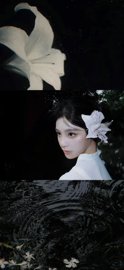 4k人像壁纸 - 侧脸 - 清冷 - 白衣「哲风壁纸」