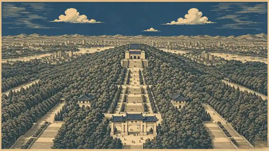 3k南京壁纸-地标 - 天空-手绘「哲风壁纸」
