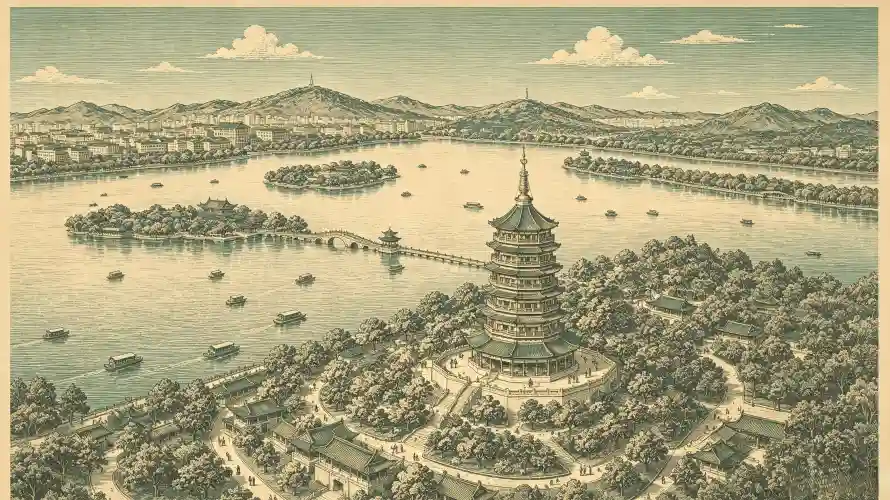 3k古风壁纸-岛屿 - 插画-杭州「哲风壁纸」