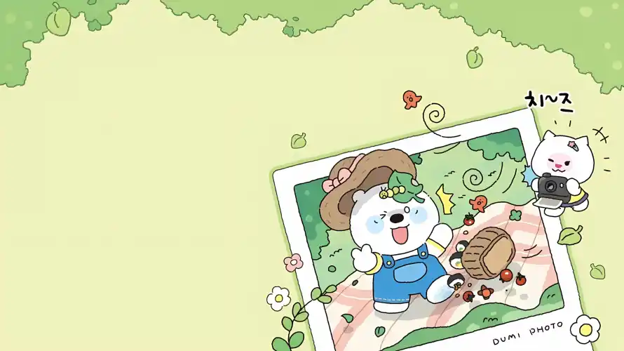 2k卡通壁纸-可爱 - 小猫-小花「哲风壁纸」