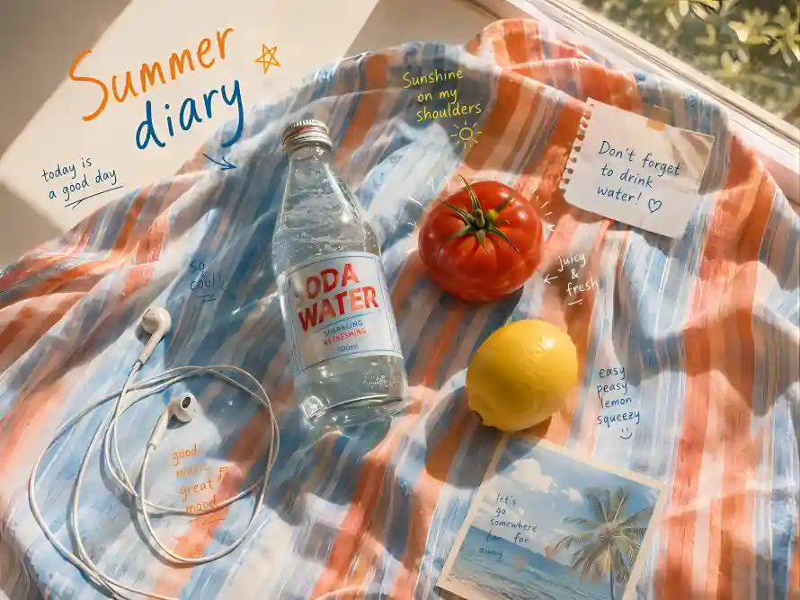 2k休闲壁纸-便签 - 夏天-户外「哲风壁纸」