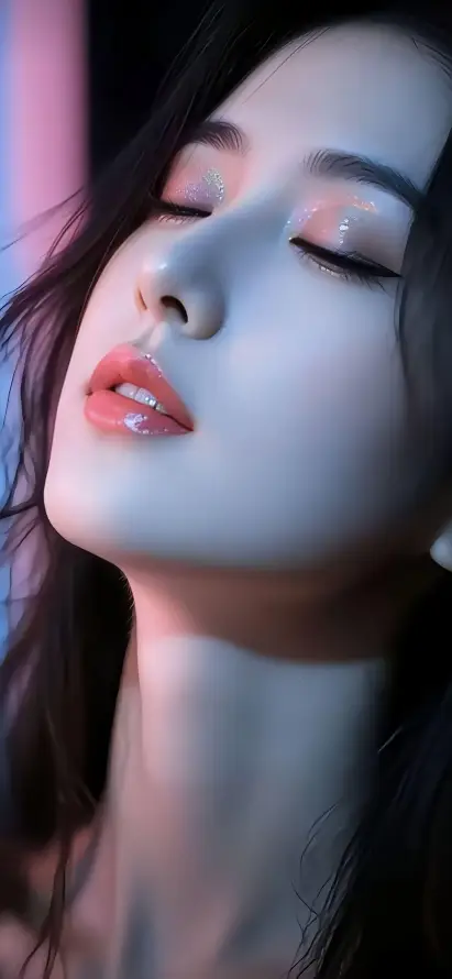 4k冷调壁纸 - 女性 - 好看 - 红唇「哲风壁纸」