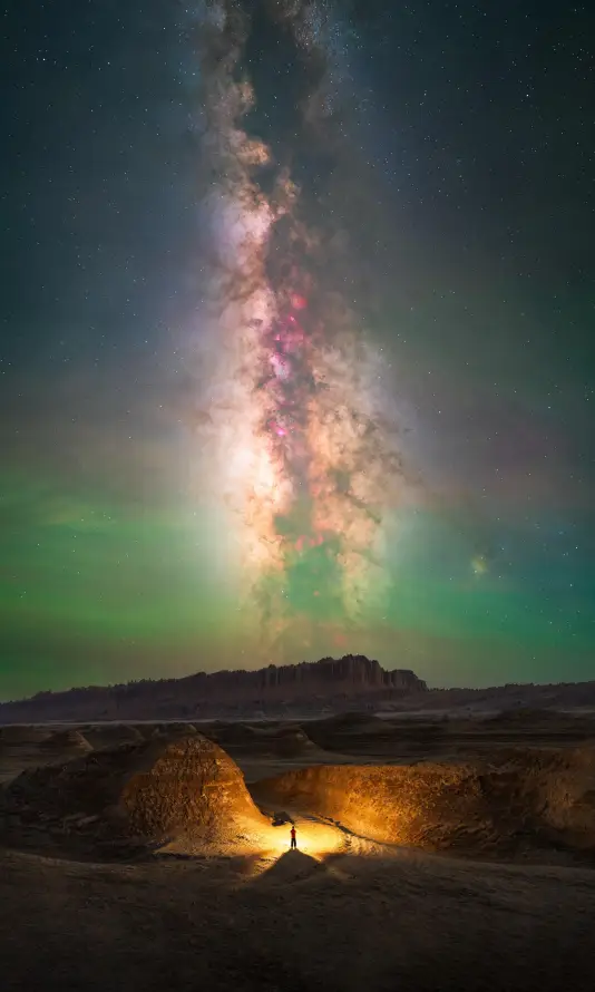 4k夜景壁纸 - 山地 - 旷野 - 星空「哲风壁纸」