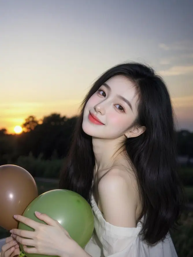 4k好看壁纸 - 户外 - 日落 - 气球「哲风壁纸」
