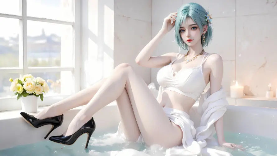 8k3D壁纸-冰帝 - 女性-室内「哲风壁纸」
