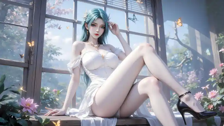 8k冰帝壁纸-女性 - 窗边-绿植「哲风壁纸」 8k冰帝壁纸-女性 - 窗边-绿植「哲风壁纸」
