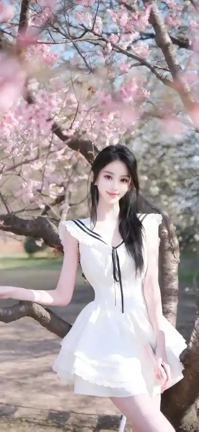 4k养眼壁纸 - 少女 - 微笑 - 户外「哲风壁纸」