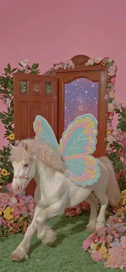 4k可爱壁纸 - 星空 - 木门 - 梦幻「哲风壁纸」