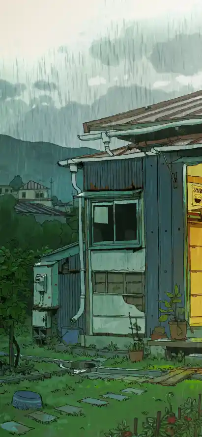 4k乡村壁纸 - 小屋 - 树林 - 民居「哲风壁纸」