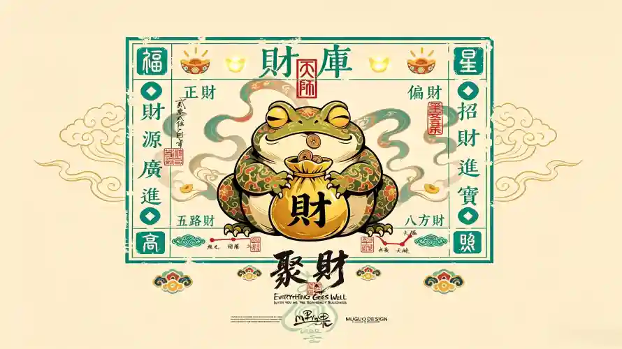 3k吉祥壁纸-国风 - 好运-招财「哲风壁纸」