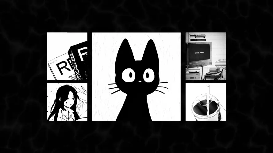 4k卡通壁纸-插画 - 猫咪-电脑「哲风壁纸」