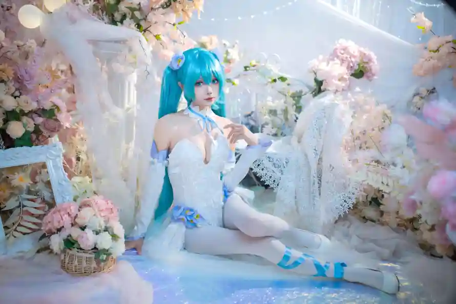 8k少女壁纸-白丝 - 白裙-美女「哲风壁纸」
