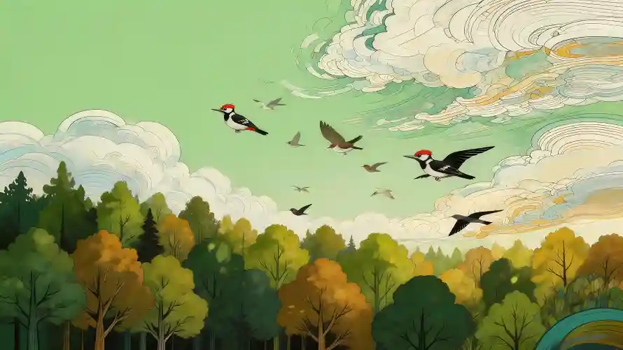 5k云层壁纸-天空 - 手绘-插画「哲风壁纸」