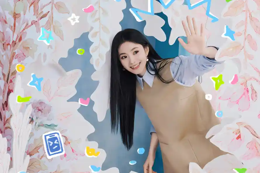 2k微笑壁纸-招手 - 明星-治愈「哲风壁纸」