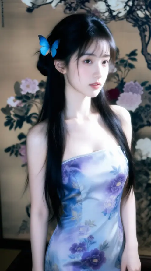 4k国风壁纸 - 少女 - 旗袍 - 清冷「哲风壁纸」