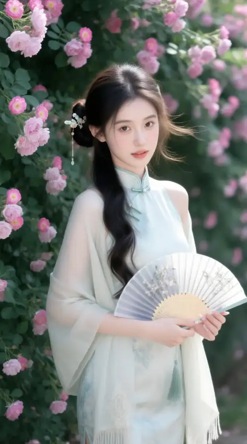 4k发簪壁纸 - 古装 - 国风 - 少女「哲风壁纸」