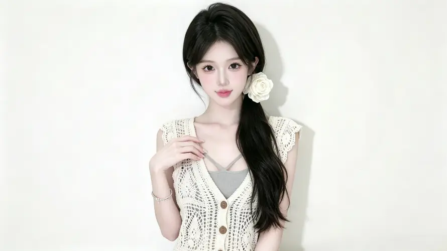 3k少女壁纸-穿搭 - 长发-氛围感「哲风壁纸」
