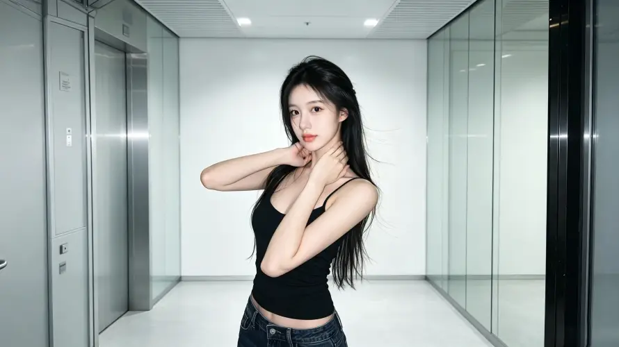 3k写真壁纸-室内 - 美女-长发「哲风壁纸」