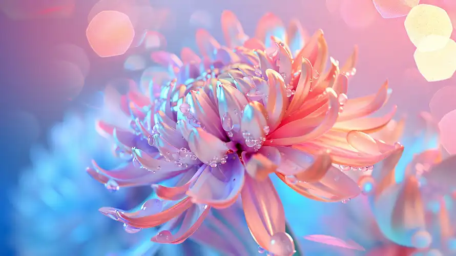 4k光晕壁纸-花 - 梦幻-植物「哲风壁纸」