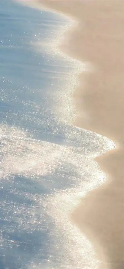 4k沙滩壁纸 - 浅蓝 - 浪花 - 海岸「哲风壁纸」