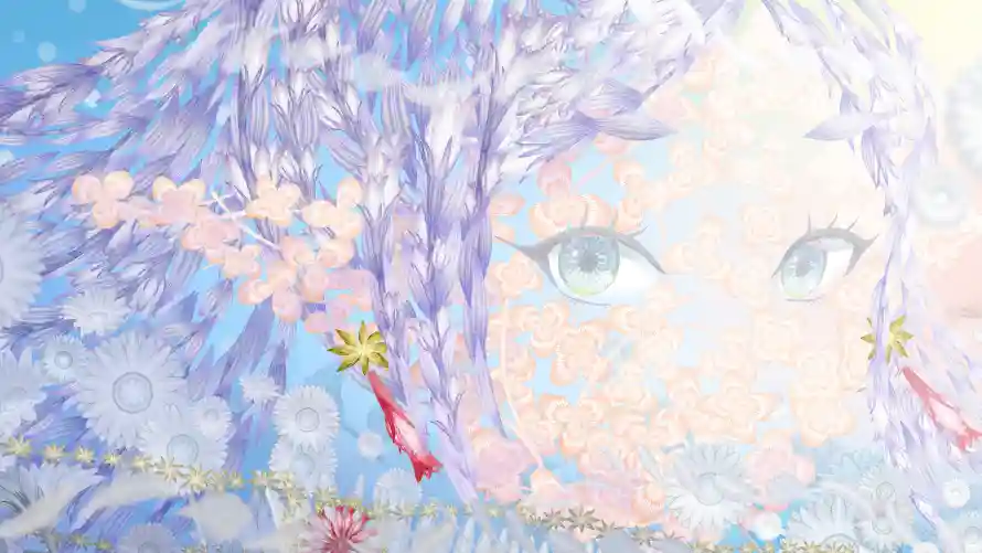 4k动漫壁纸-少女 - 耳坠-花饰「哲风壁纸」