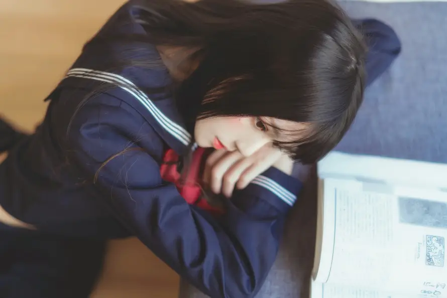 8k休憩壁纸-jk - 学生-少女「哲风壁纸」