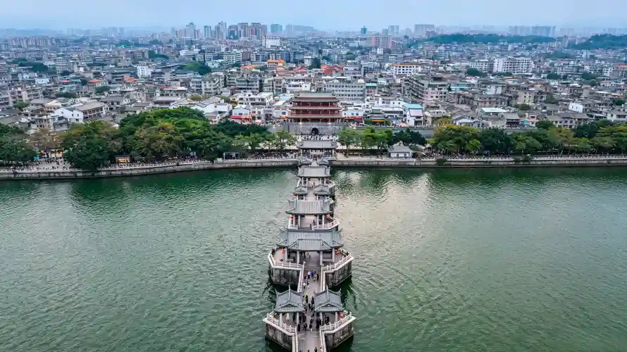 3k古桥壁纸-地标 - 河流-潮州「哲风壁纸」