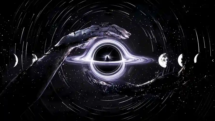 3k光环壁纸-奇幻 - 宇宙-手掌「哲风壁纸」