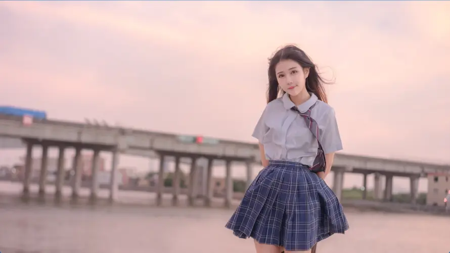 2k户外壁纸-漂亮 - 甜美-美女「哲风壁纸」
