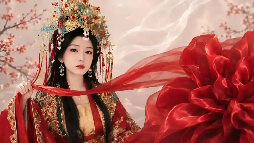 4k凤冠壁纸-古风 - 国风-头饰「哲风壁纸」