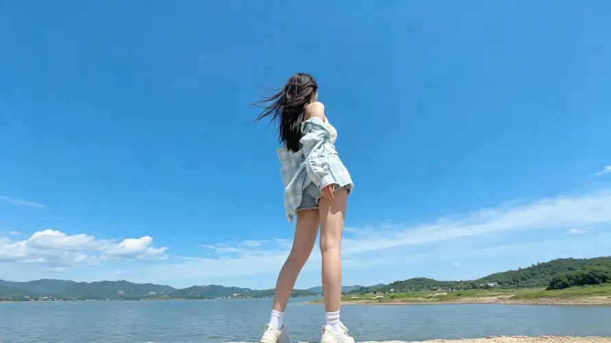 3k休闲壁纸-好看 - 少女-户外「哲风壁纸」