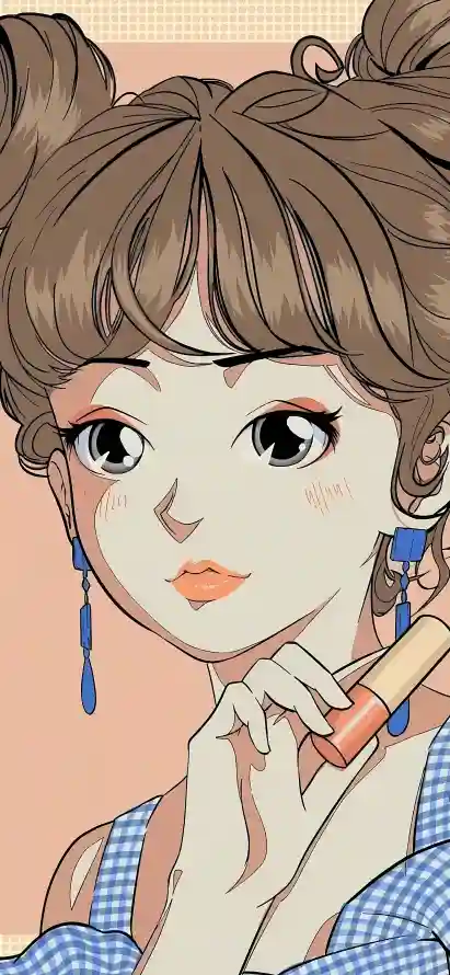 4k动漫壁纸 - 口红 - 女孩 - 手绘「哲风壁纸」