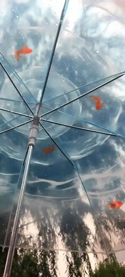 4k垂柳壁纸 - 天空 - 撑伞 - 水纹「哲风壁纸」