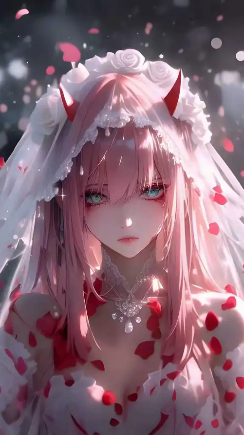 4k02壁纸 - 头纱 - 婚纱 - 少女「哲风壁纸」